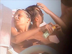incredible french girl tunesia topless beach