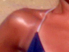 Latina Bikini Camel Toe Showoff
