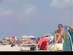 Busty Girl on Nude Beach by TROC