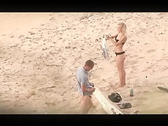 Couple Fucks on beach and in the final he cum in her mouth
