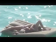 Nude Beach - Nice Blond Fuck on Airbed