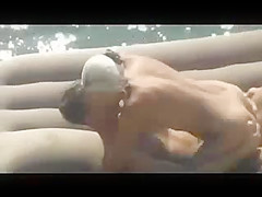 Nude Beach - Nice Blond Fuck on Airbed