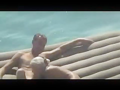 Nude Beach - Nice Blond Fuck on Airbed