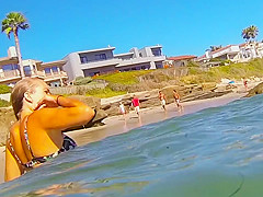 Hot beach girls showing lots of skin summer 2014