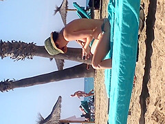 voyeur look at the beach