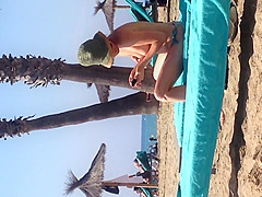 voyeur look at the beach