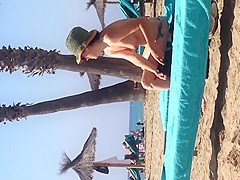 voyeur look at the beach