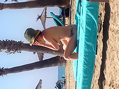voyeur look at the beach
