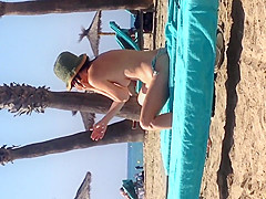 voyeur look at the beach