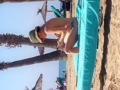 voyeur look at the beach