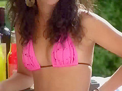 Beautiful girl in hot bikini