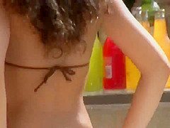 Beautiful girl in hot bikini