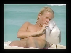 Voyeur TROC Spying Flatchest Beauty on Beach