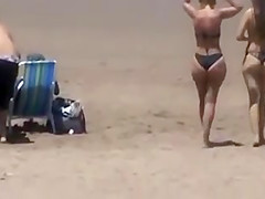 Hot Lesbian Asses on the Beach