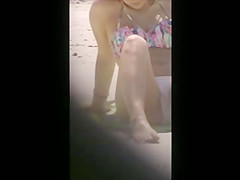 quick beach crotch shot spy 116, lovely cameltoe