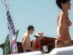 Various Beach Girls Topless - 1