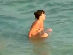 Nude Beach - Little Tit Tan Lines Cutie - Fucked