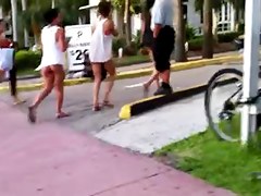latinas in miami florida walking in thong string -voyeur ass