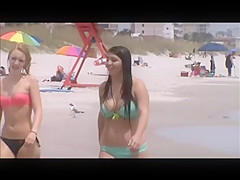 sexy teen with huge tits beach spy 39