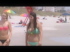 sexy teen with huge tits beach spy 39