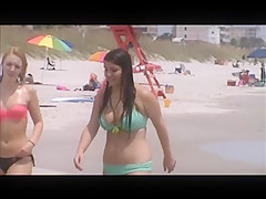 sexy teen with huge tits beach spy 39