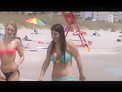 sexy teen with huge tits beach spy 39
