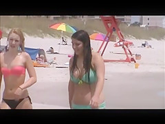 sexy teen with huge tits beach spy 39