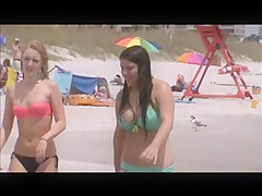 sexy teen with huge tits beach spy 39