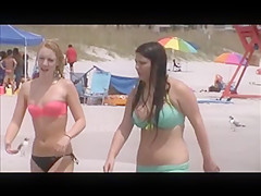 sexy teen with huge tits beach spy 39