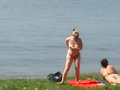 topless beach voyeur