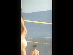 Hot Babes playing Beach Volleyball