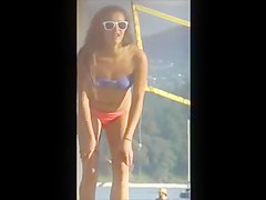 Hot Babes playing Beach Volleyball