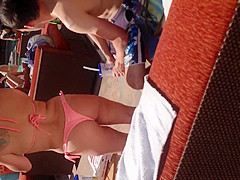 Sexy latin in thong bikini 2