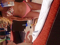 Sexy latin in thong bikini 2