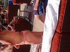 Sexy latin in thong bikini 2