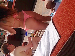 Sexy latin in thong bikini 2