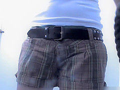 Nice Girl Spied In Beach Cabin