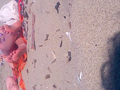 Candid Sexy Teen Beach Feet with Faceshot