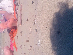 Candid Sexy Teen Beach Feet with Faceshot
