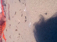 Candid Sexy Teen Beach Feet with Faceshot