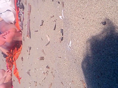 Candid Sexy Teen Beach Feet with Faceshot