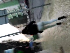 Teen ass on the street