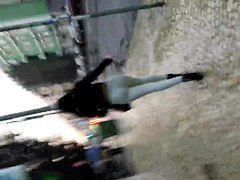 Teen ass on the street