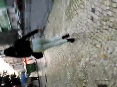 Teen ass on the street