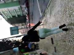 Teen ass on the street