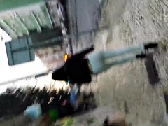 Teen ass on the street