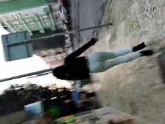 Teen ass on the street