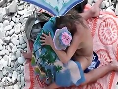 Touch cock at the beach