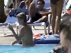 Hidden cam in a swimming pool