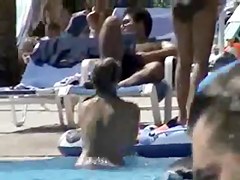 Hidden cam in a swimming pool